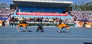 凌天攜帶四足機(jī)器狗、偵檢無(wú)人機(jī)等高精尖裝備走進(jìn)校園，助力北京通州市馬駒橋?qū)W校首屆科技嘉年華